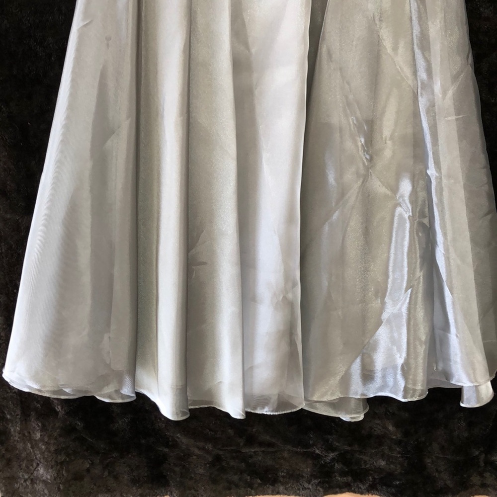 Long formal gray skirt